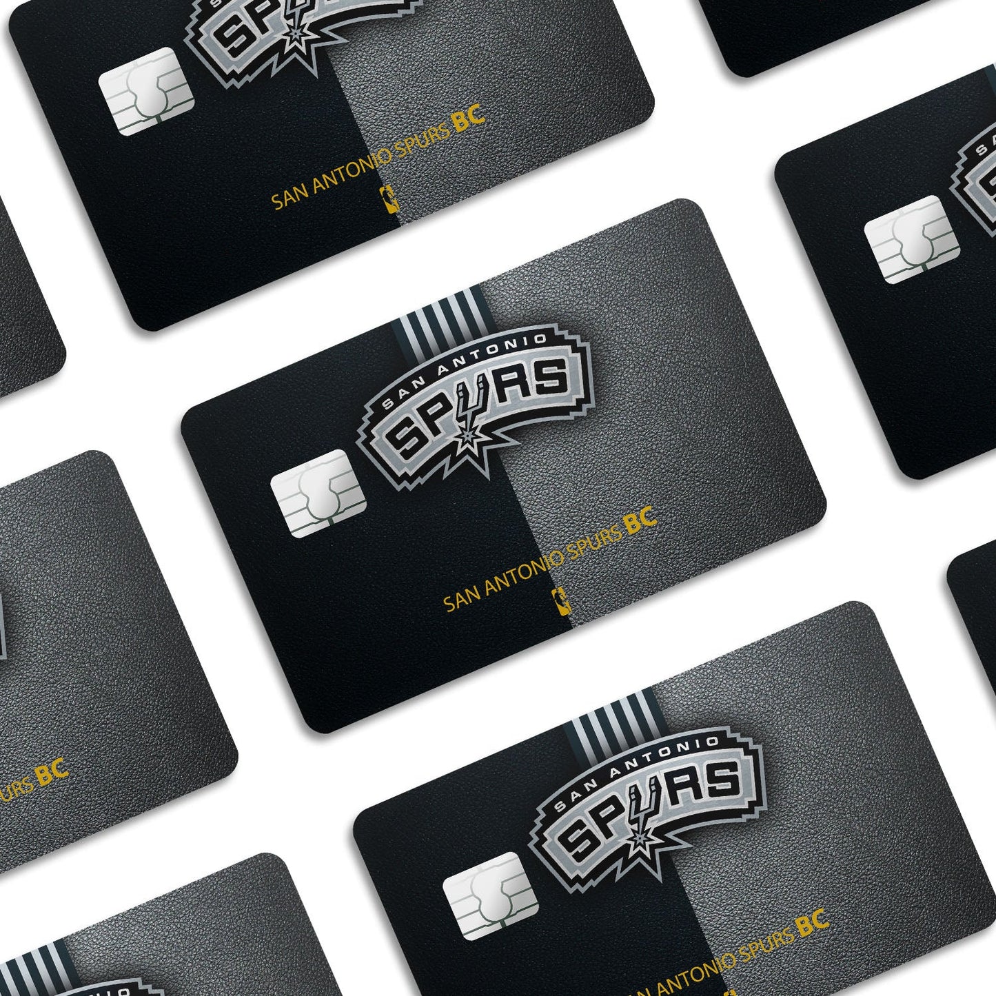 Flex Designs Credit Card San Antonio Spurs Window Skins - Sports Basketball Credit Card & Debit Card Skin