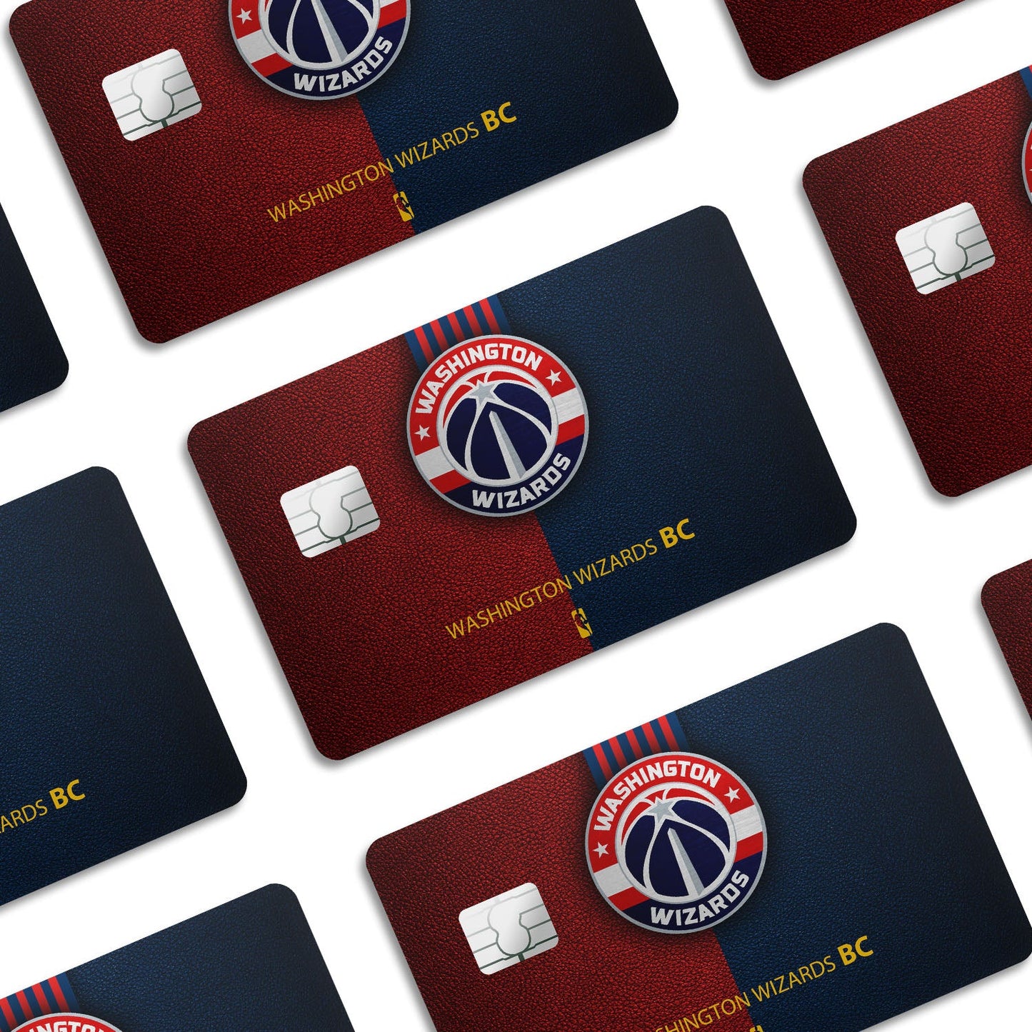 Flex Designs Credit Card Washington Wizards Window Skins - Sports Basketball Credit Card & Debit Card Skin