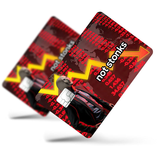 Flex Designs Credit Card Not Stonks Full Skins - Meme Quotes Credit Card & Debit Card Skin