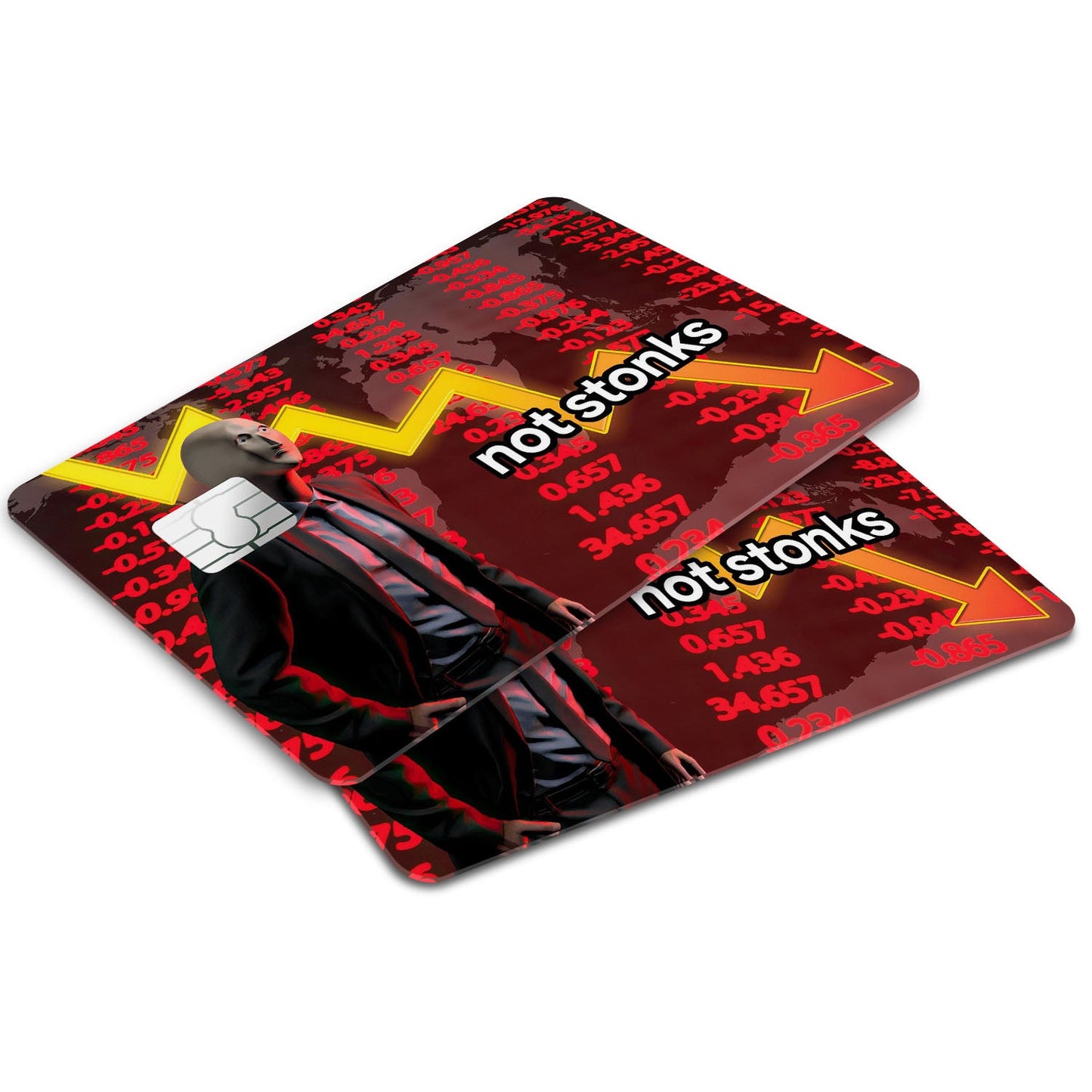Flex Designs Credit Card Not Stonks Window Skins - Meme Quotes Credit Card & Debit Card Skin