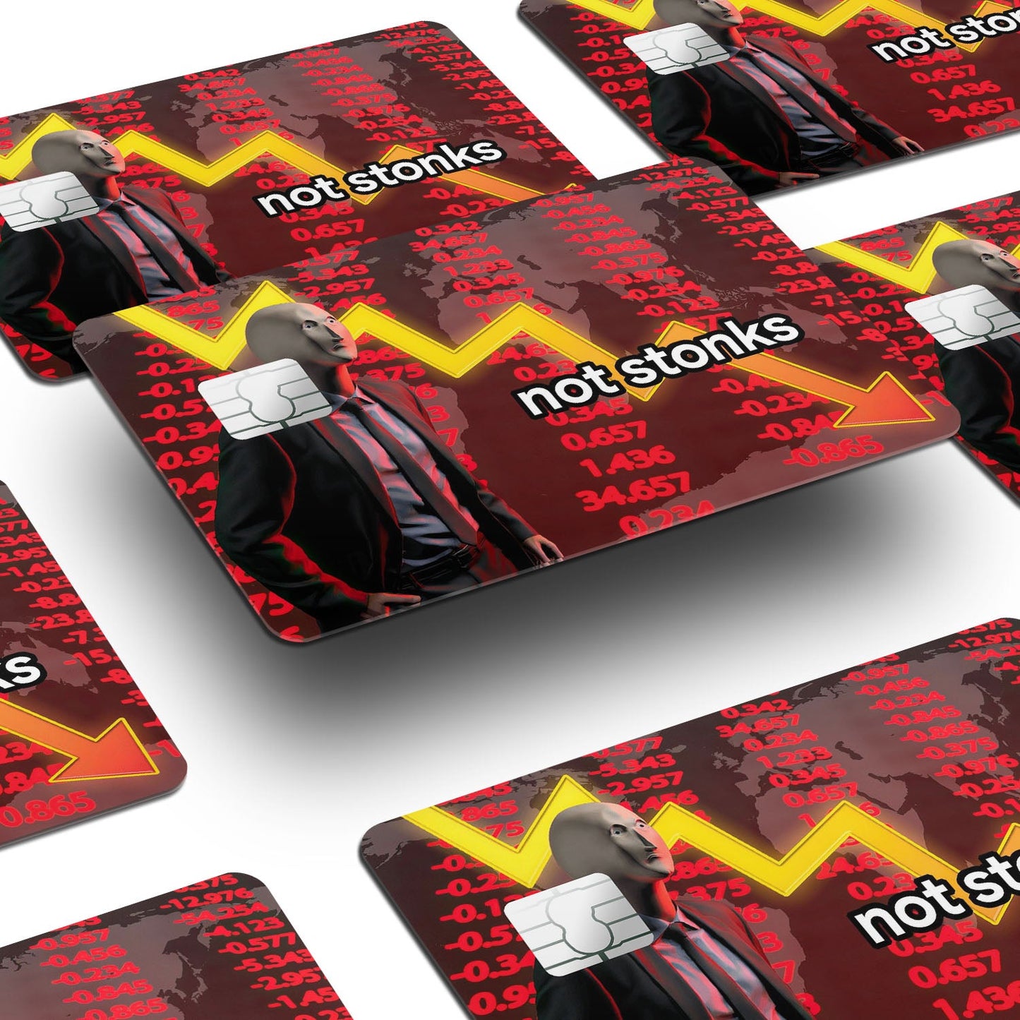 Flex Designs Credit Card Not Stonks Window Skins - Meme Quotes Credit Card & Debit Card Skin