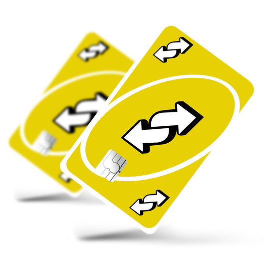 Flex Designs Credit Card Uno Reverse Yellow Full Skins - Meme Credit Card & Debit Card Skin