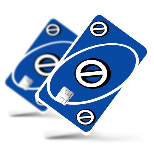 Flex Designs Credit Card Uno Skip Blue Full Skins - Meme Credit Card & Debit Card Skin