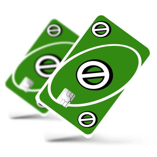 Flex Designs Credit Card Uno Skip Green Full Skins - Meme Credit Card & Debit Card Skin
