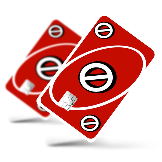 Flex Designs Credit Card Uno Skip Red Full Skins - Meme Credit Card & Debit Card Skin