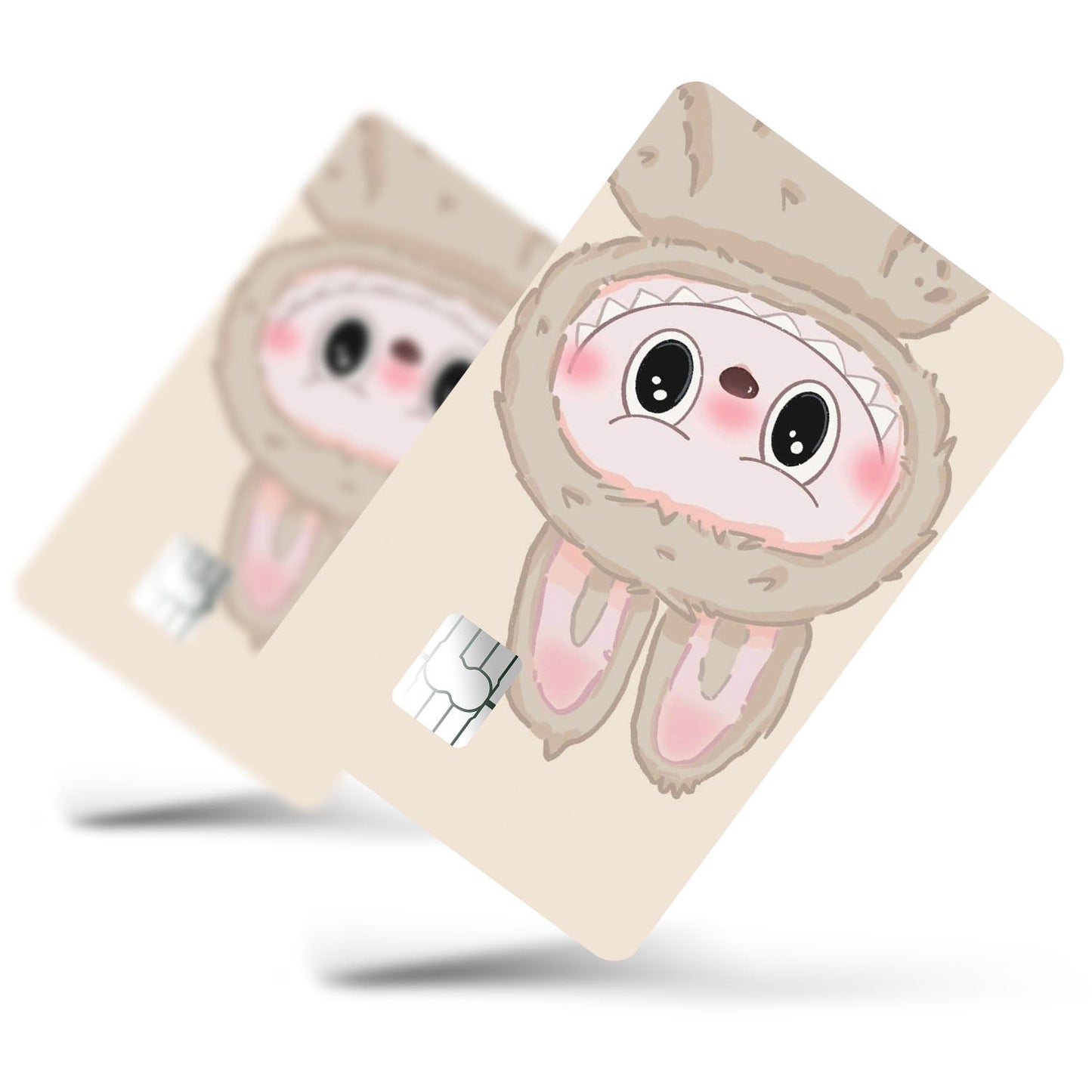 Flex Designs Credit Card Labubu Beige Full Skins - Kpop Credit Card & Debit Card Skin