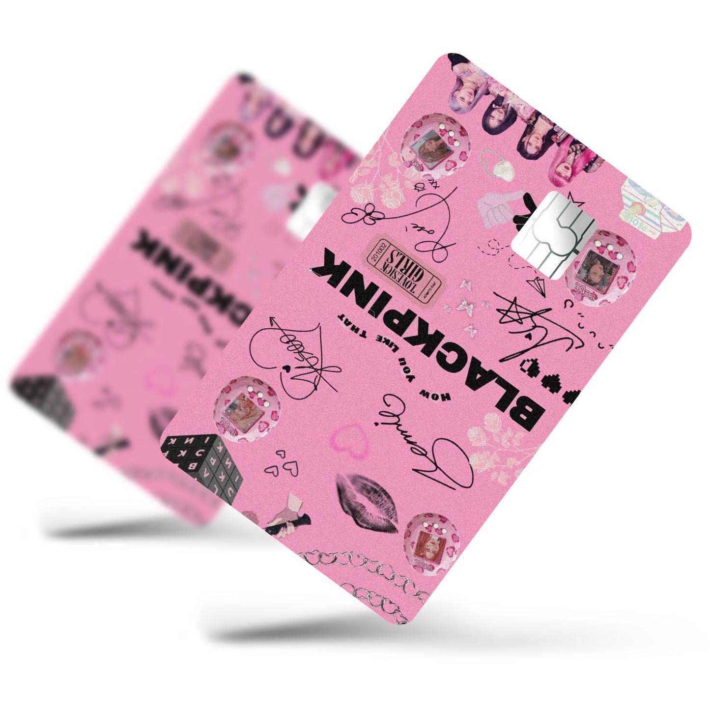 Flex Designs Credit Card BLACKPINK Pink Half Skins - Kpop Artist Credit Card & Debit Card Skin