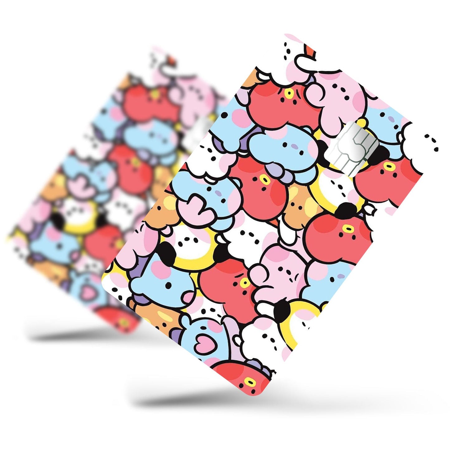 Flex Designs Credit Card BTS BT21 Pattern Half Skins - Kpop Artist Credit Card & Debit Card Skin