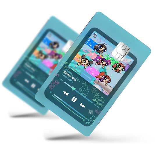 Flex Designs Credit Card NewJeans Powerpuff Half Skins - Kpop Artist Credit Card & Debit Card Skin