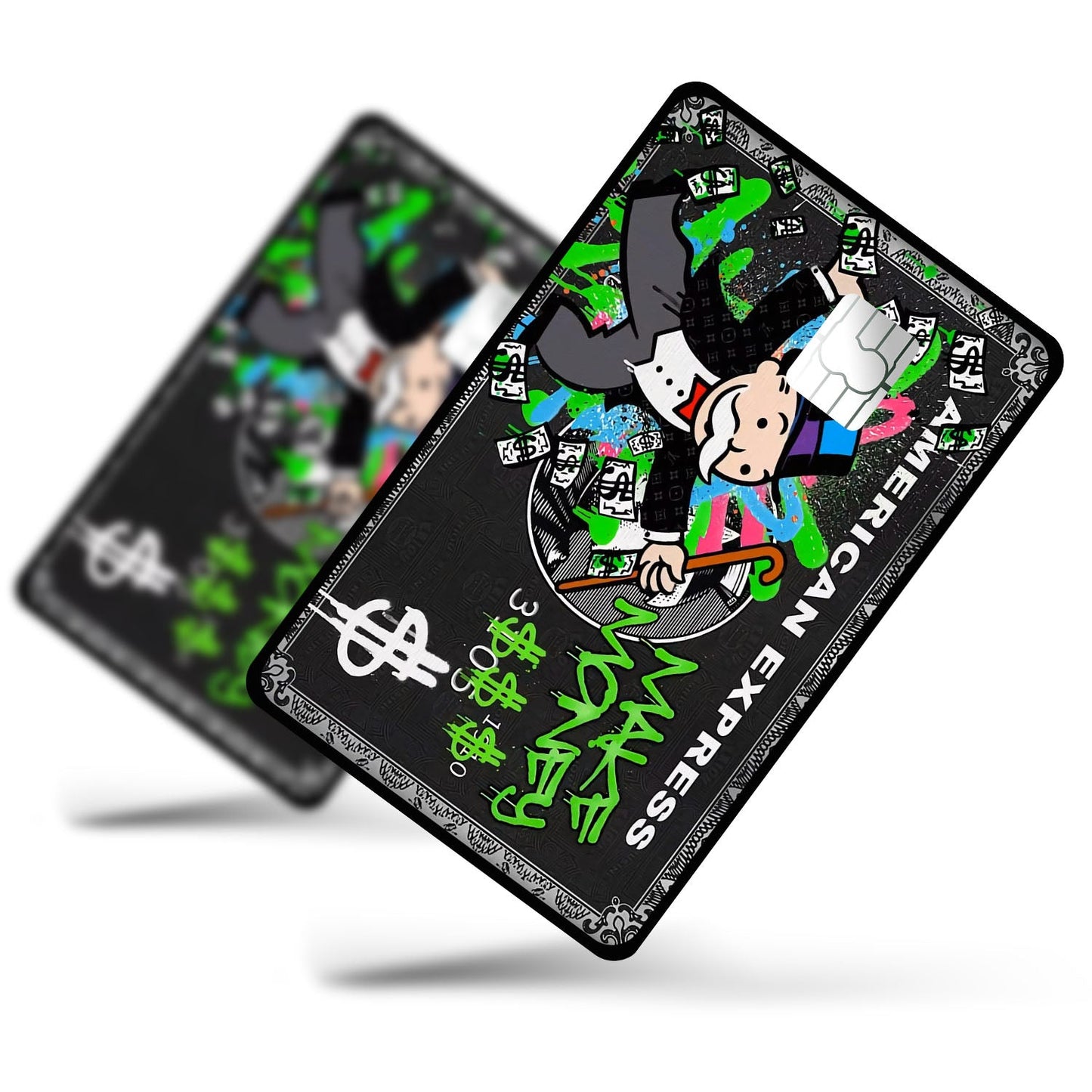 Flex Designs Credit Card Monopoly Amex Half Skins - Meme Credit Card & Debit Card Skin