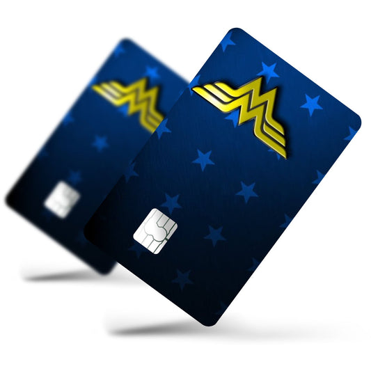 Flex Designs Credit Card Wonder Woman Minimalist Logo Full Skins - Superhero DC Comics Credit Card & Debit Card Skin