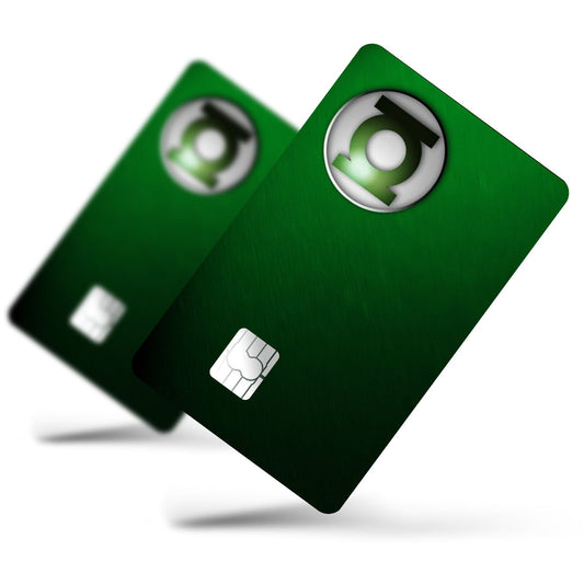Flex Designs Credit Card Green Lantern Minimalist Logo Full Skins - Superhero DC Comics Credit Card & Debit Card Skin