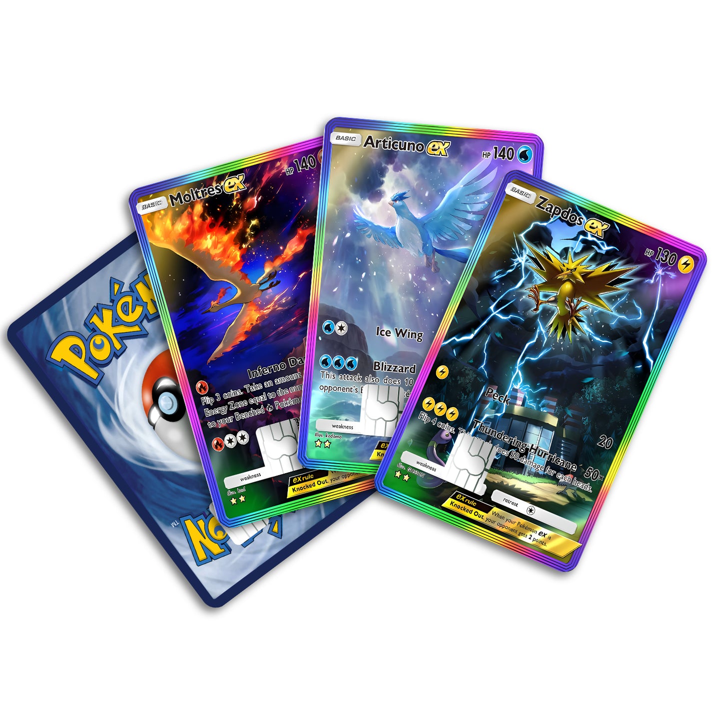 Pokemon Pocket Legendary Birds Bundle Credit Card & Debit Card Skin