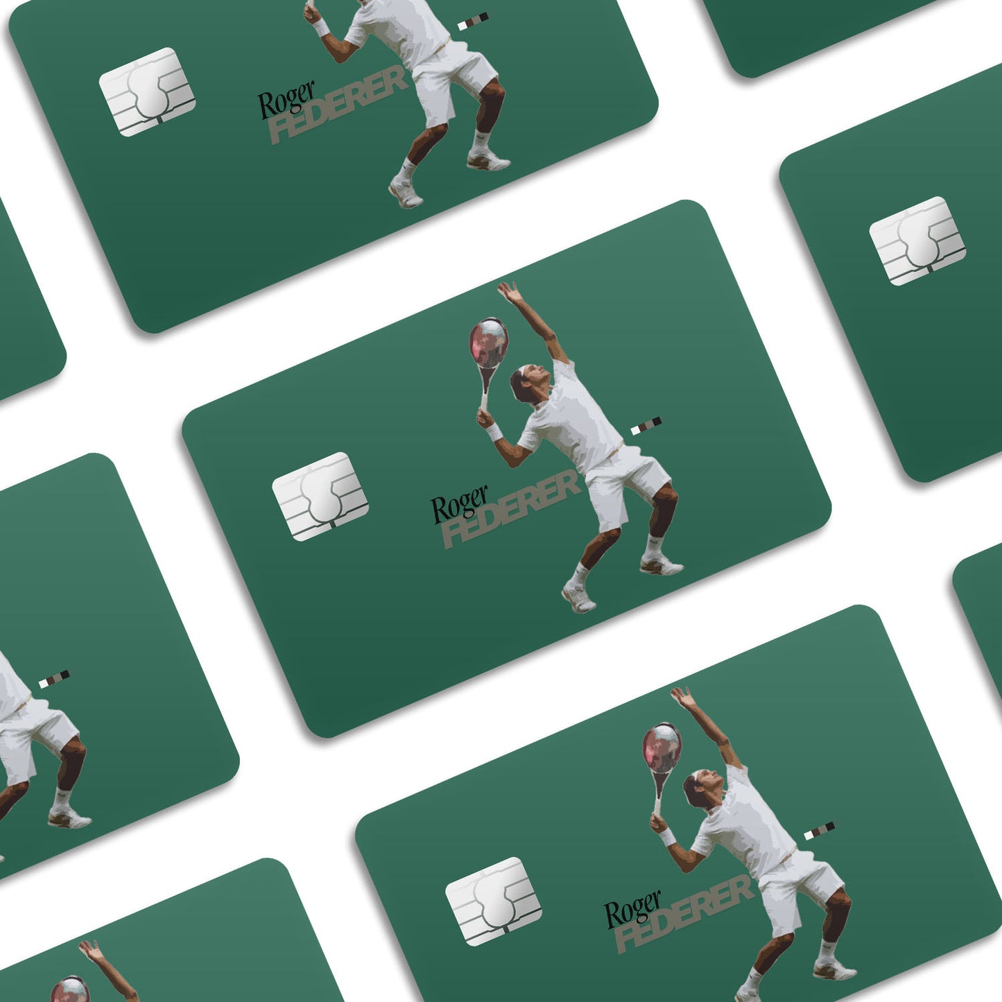 Flex Designs Credit Card Roger Federer FlexM Window Skins - Sports Credit Card & Debit Card Skin