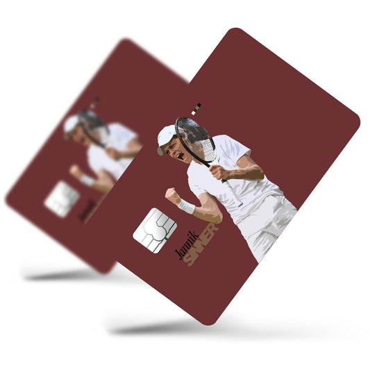 Flex Designs Credit Card Jannik Sinner FlexM Full Skins - Sports Credit Card & Debit Card Skin