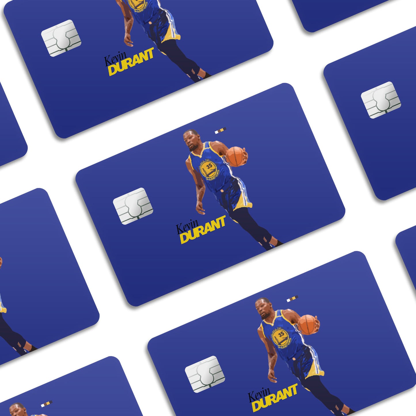 Flex Designs Credit Card Kevin Durant GS NBA FlexM Window Skins - Sports Credit Card & Debit Card Skin