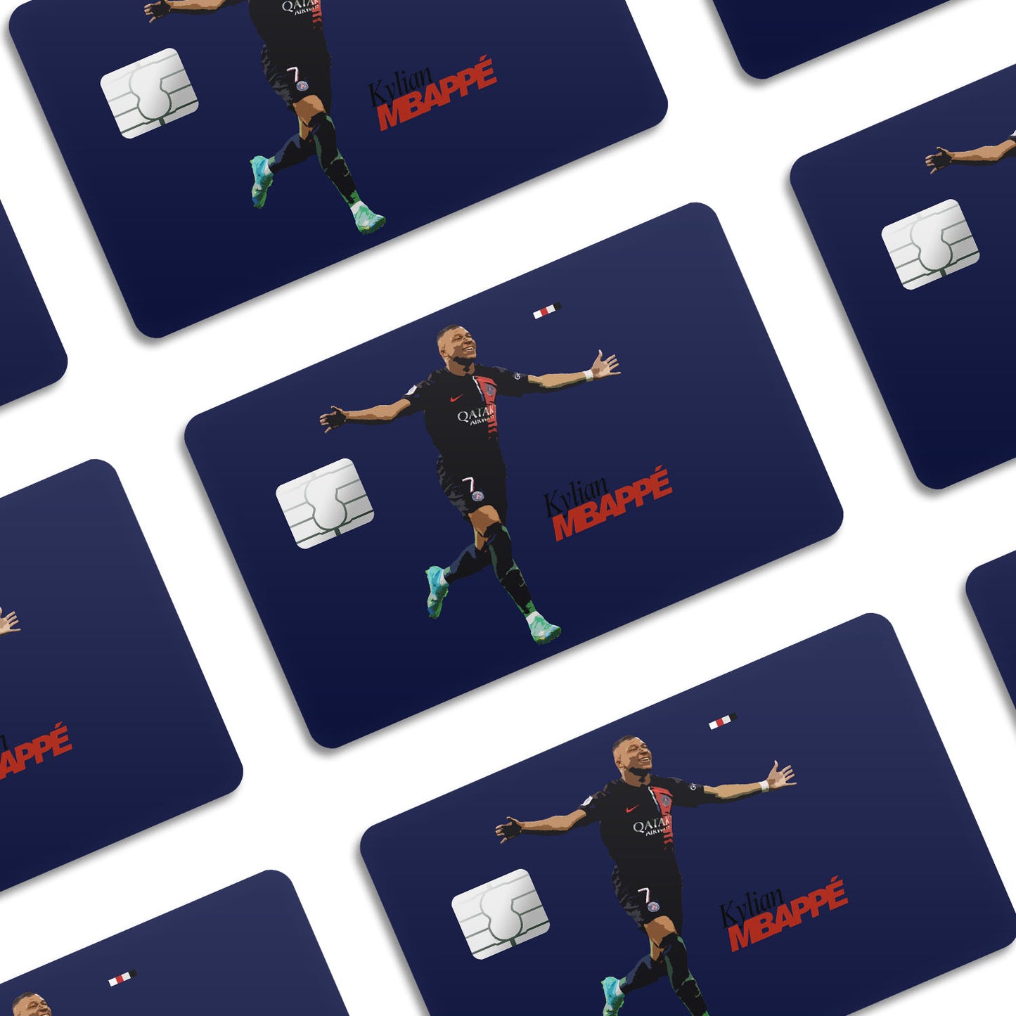 Flex Designs Credit Card Kylian Mbappe PSG FlexM Window Skins - Sports Credit Card & Debit Card Skin