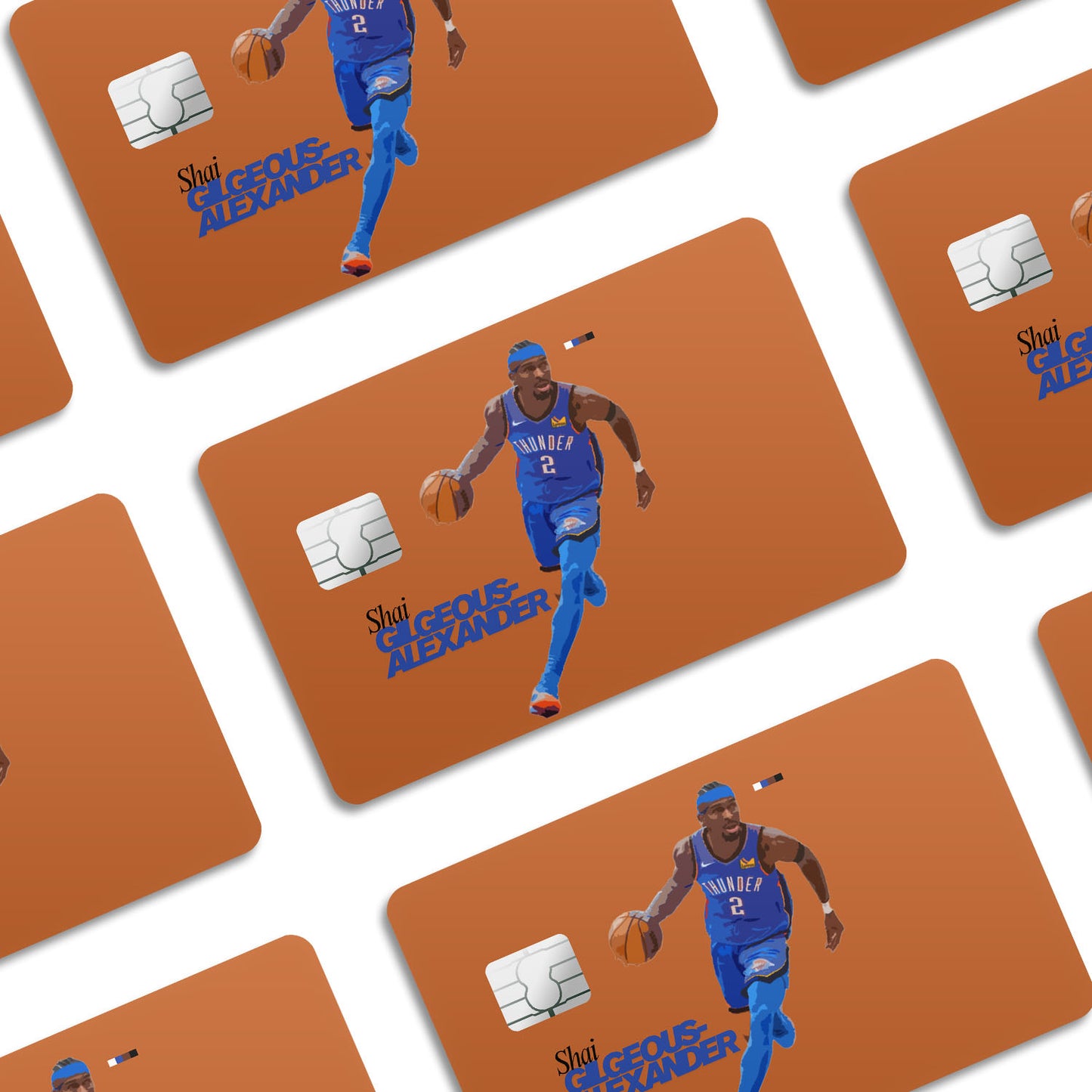 Flex Designs Credit Card Shai Gilgeous Alexander FlexM Window Skins - Sports Credit Card & Debit Card Skin