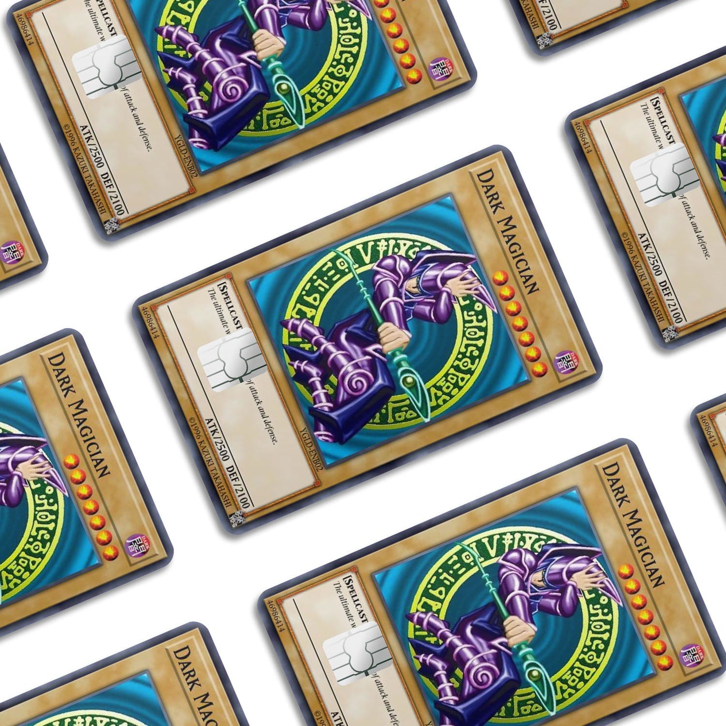Flex Designs Credit Card Yugioh Dark Magician Window Skins - Anime Yu-Gi-Oh Credit Card & Debit Card Skin
