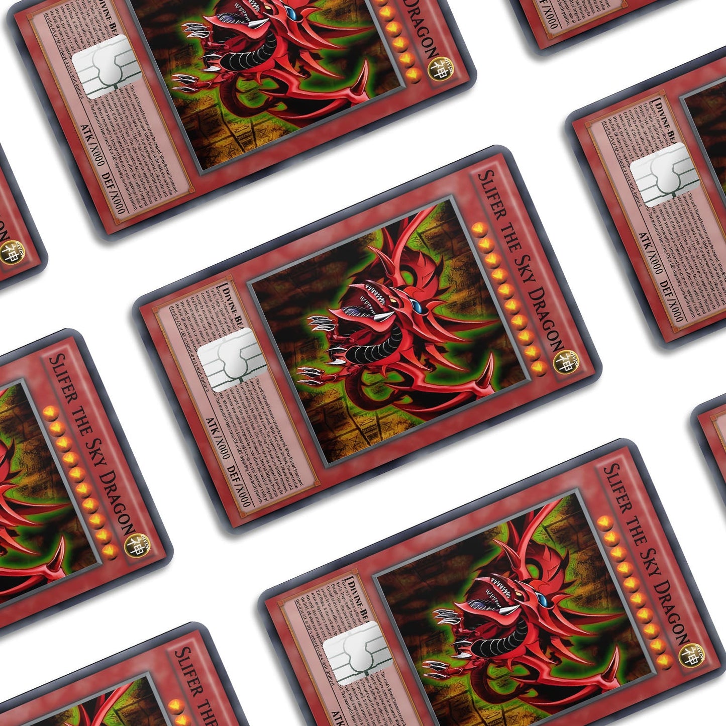 Flex Designs Credit Card Yugioh Slifer the Sky Dragon Window Skins - Anime Yu-Gi-Oh Credit Card & Debit Card Skin