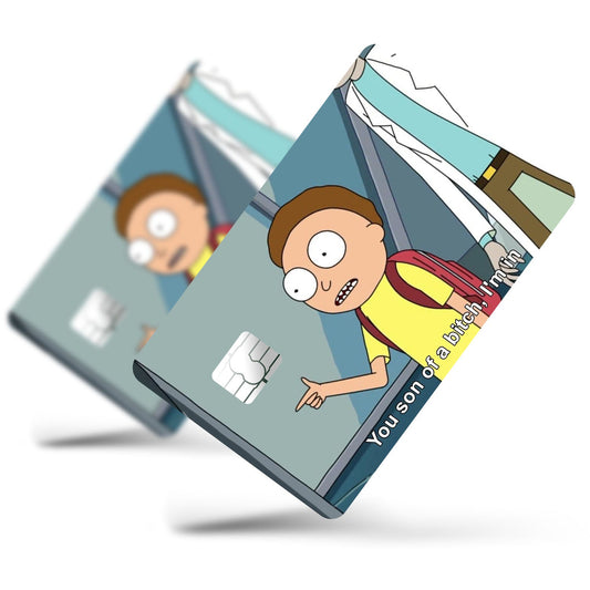 Flex Designs Credit Card Morty You Son of a B Full Skins - Anime Rick and Morty Credit Card & Debit Card Skin