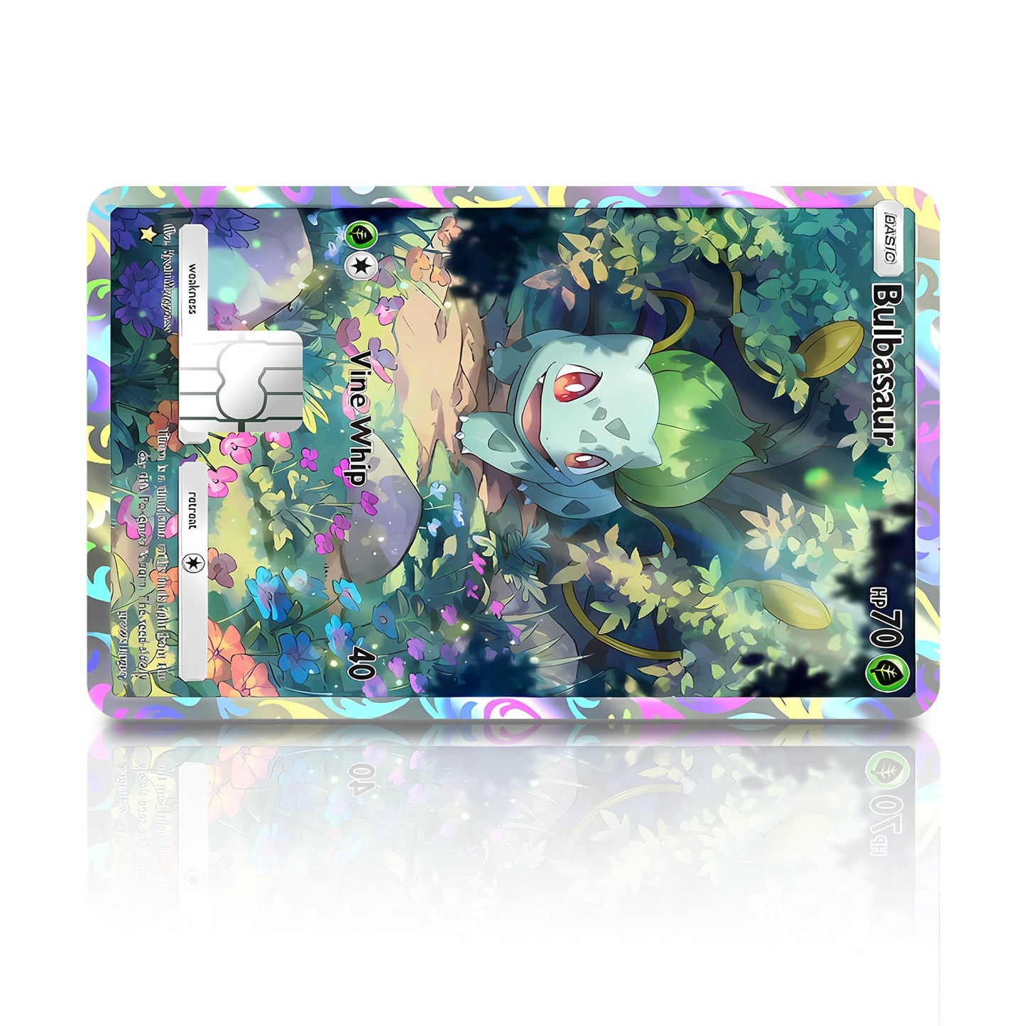 Flex Designs Credit Card Pokemon Bulbasaur Pocket Card Full Skins - Anime Pokemon Credit Card & Debit Card Skin