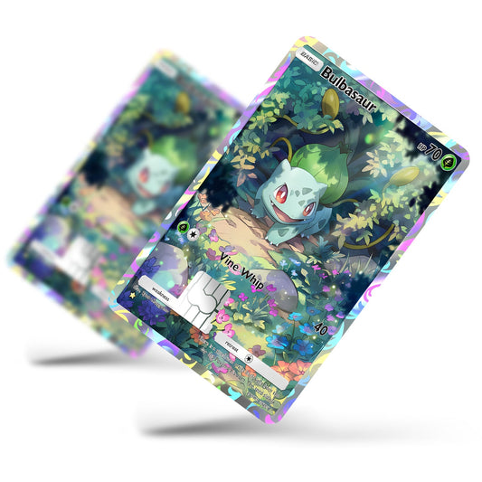 Flex Designs Credit Card Pokemon Bulbasaur Pocket Card Full Skins - Anime Pokemon Credit Card & Debit Card Skin