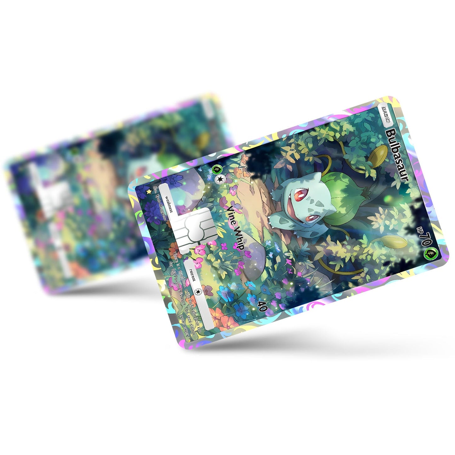 Flex Designs Credit Card Pokemon Bulbasaur Pocket Card Full Skins - Anime Pokemon Credit Card & Debit Card Skin