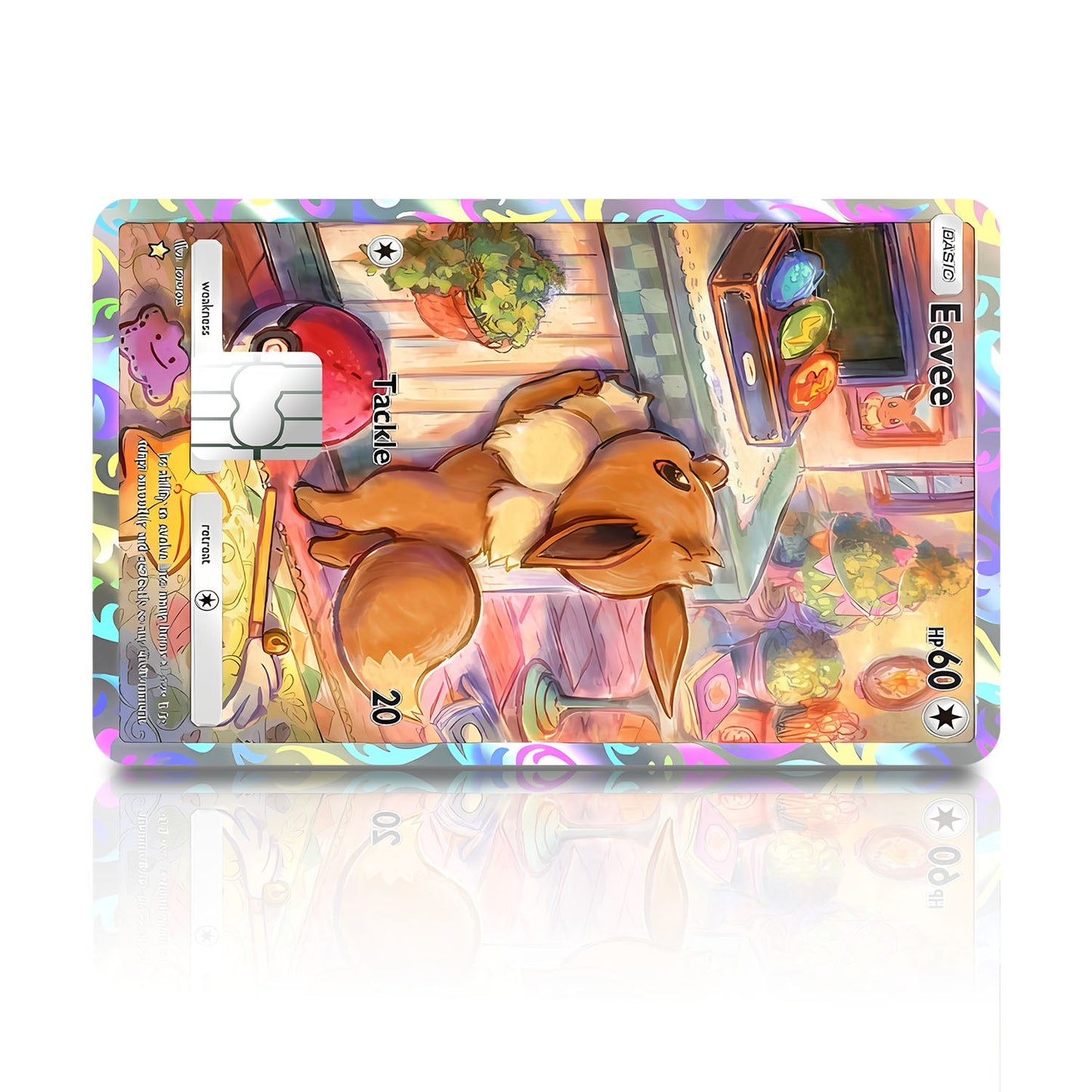 Flex Designs Credit Card Pokemon Eevee Pocket Card Full Skins - Anime Pokemon Credit Card & Debit Card Skin