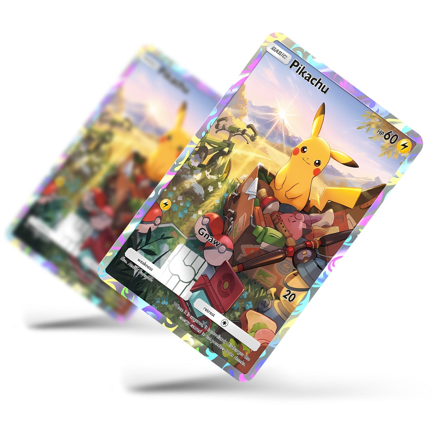 Flex Designs Credit Card Pokemon Pikachu Pocket Card Full Skins - Anime Pokemon Credit Card & Debit Card Skin