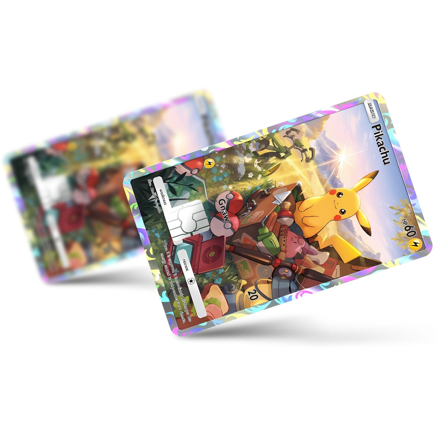 Flex Designs Credit Card Pokemon Pikachu Pocket Card Full Skins - Anime Pokemon Credit Card & Debit Card Skin