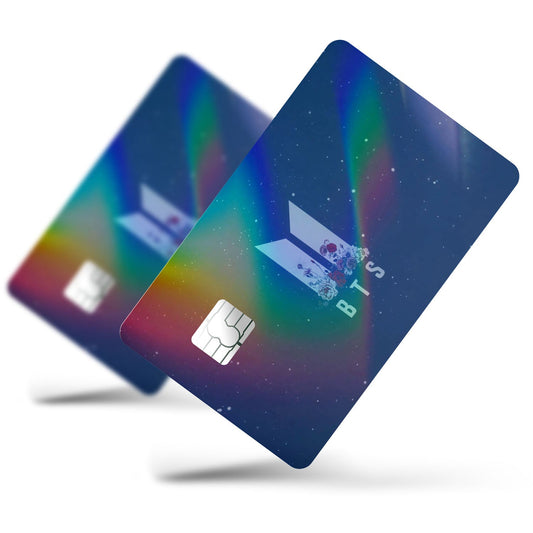 Flex Designs Holographic Credit Card BTS ARMY Full Skins - Artist Kpop Holographic Credit Card & Debit Card Skin