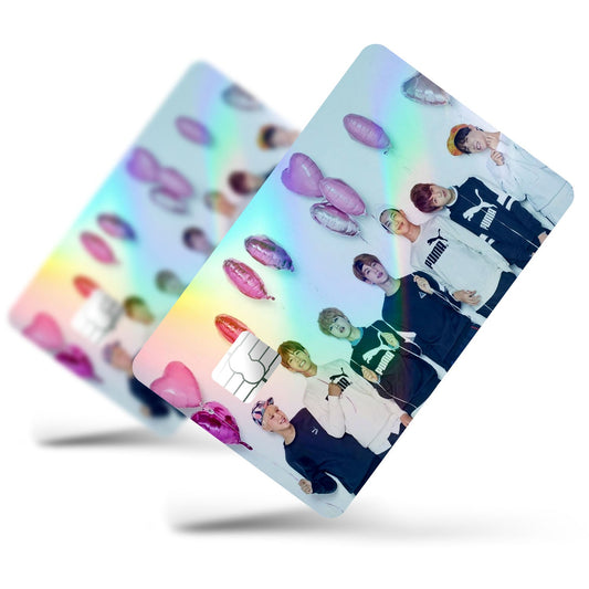 Flex Designs Holographic Credit Card BTS Full Skins - Artist Kpop Holographic Credit Card & Debit Card Skin