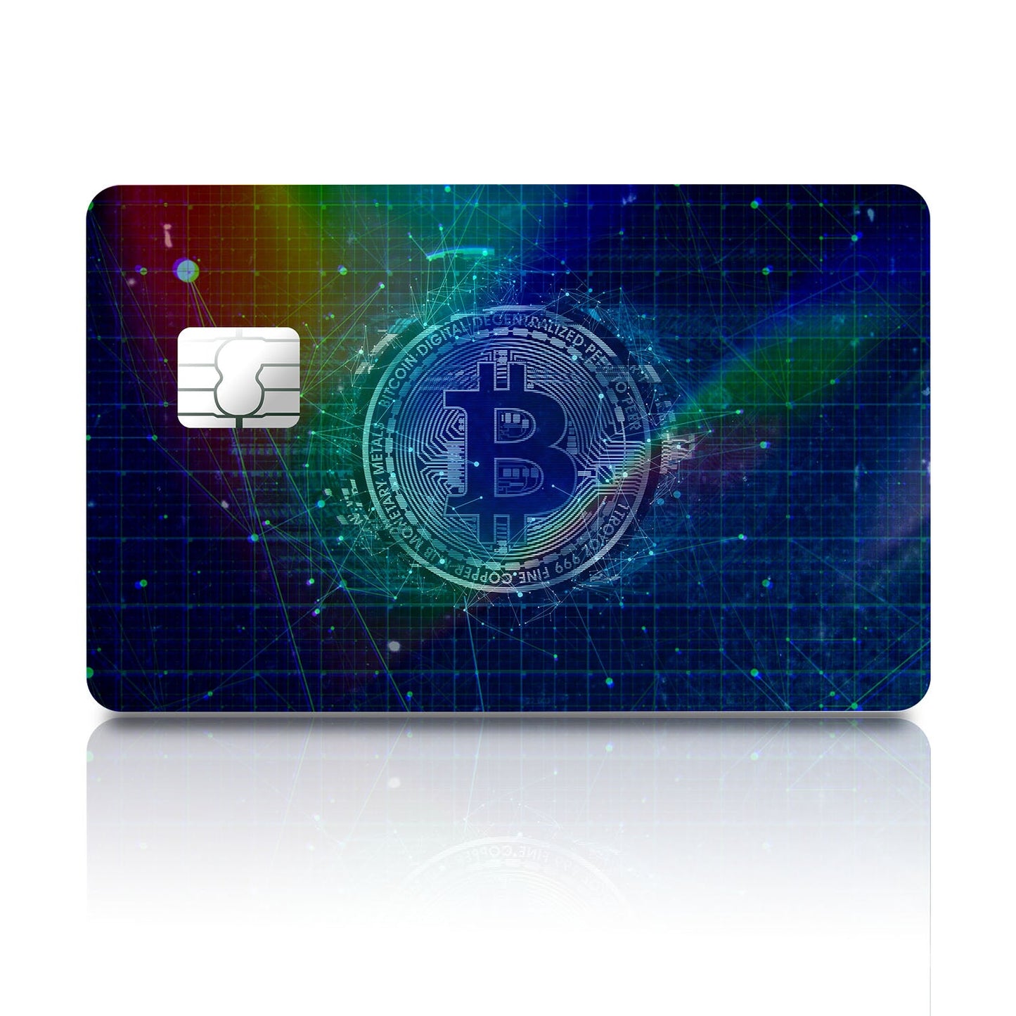Flex Designs Holographic Credit Card Bitcoin Concept Art Full Skins - Meme Holographic Credit Card & Debit Card Skin