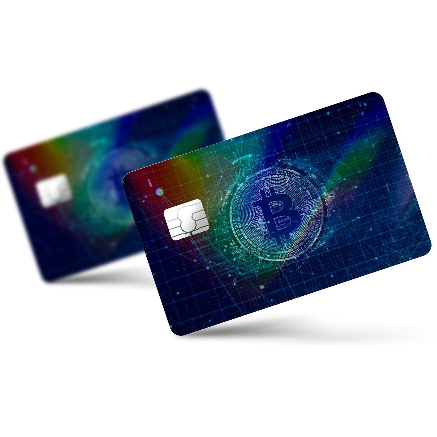 Flex Designs Holographic Credit Card Bitcoin Concept Art Full Skins - Meme Holographic Credit Card & Debit Card Skin