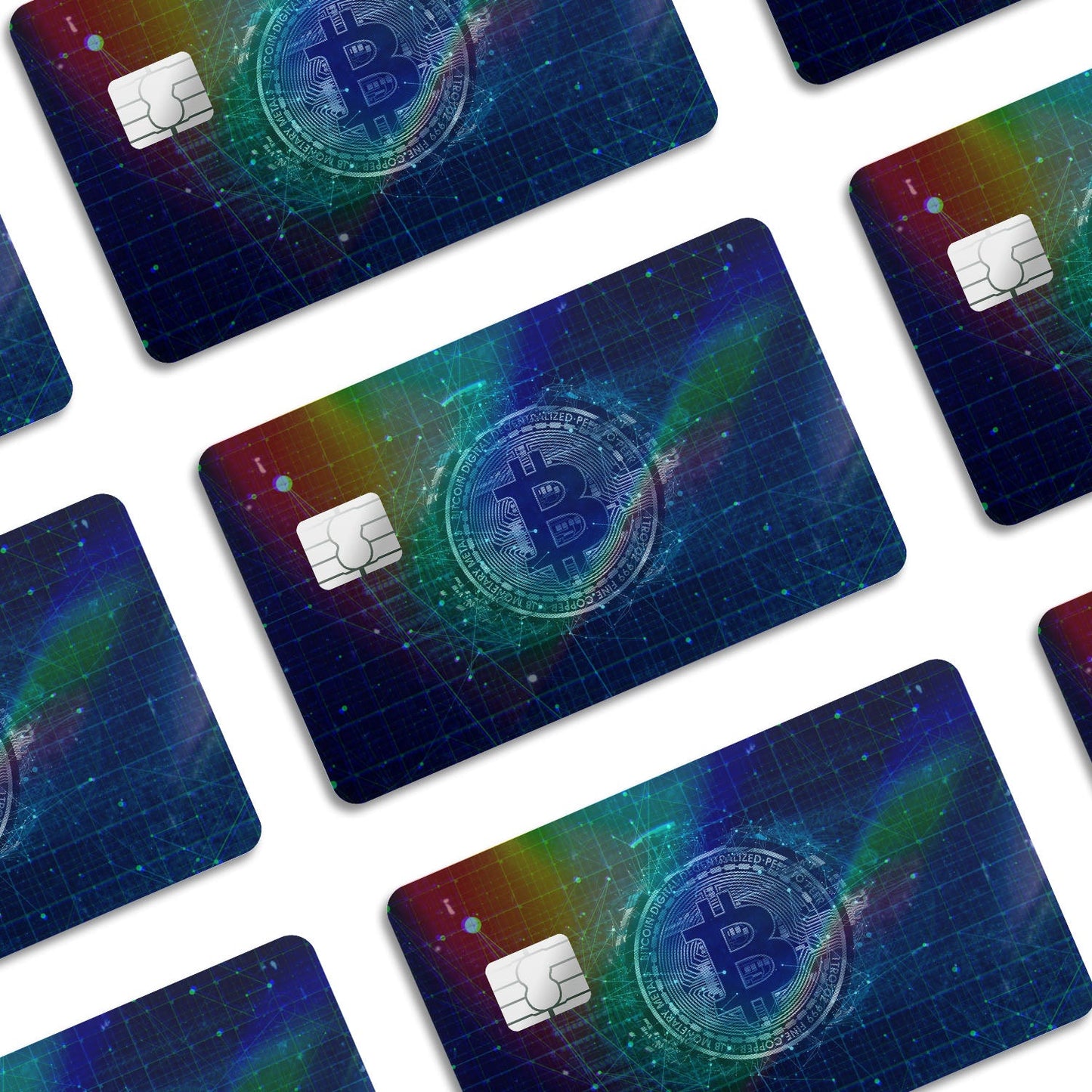 Flex Designs Holographic Credit Card Bitcoin Concept Art Window Skins - Meme Holographic Credit Card & Debit Card Skin