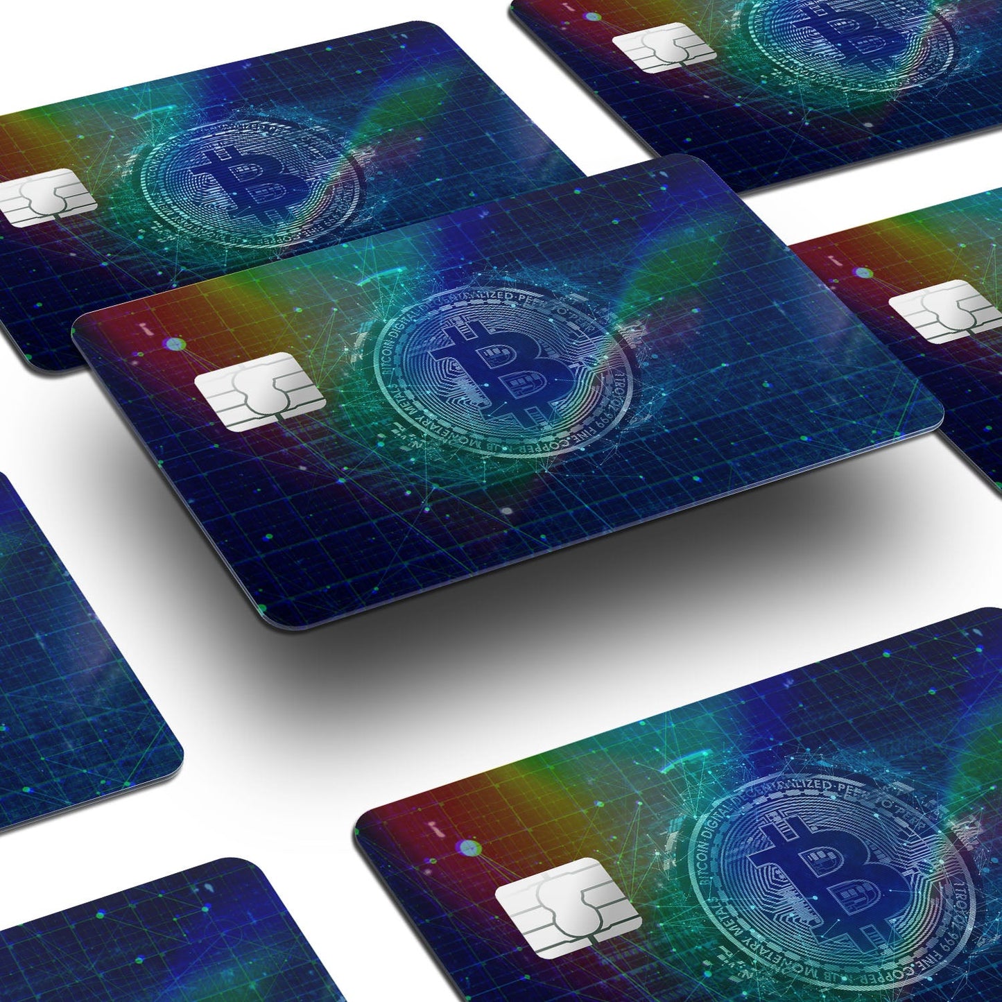 Flex Designs Holographic Credit Card Bitcoin Concept Art Window Skins - Meme Holographic Credit Card & Debit Card Skin