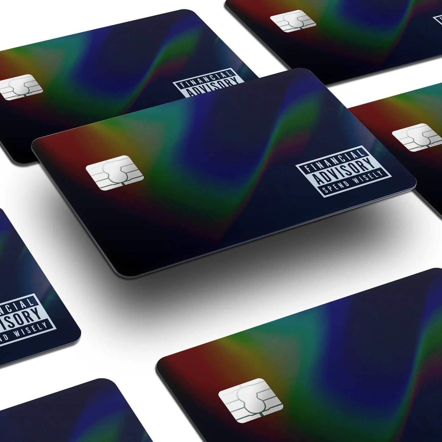 Flex Designs Holographic Credit Card Financial Advisory Window Skins - Meme Quotes Holographic Credit Card & Debit Card Skin