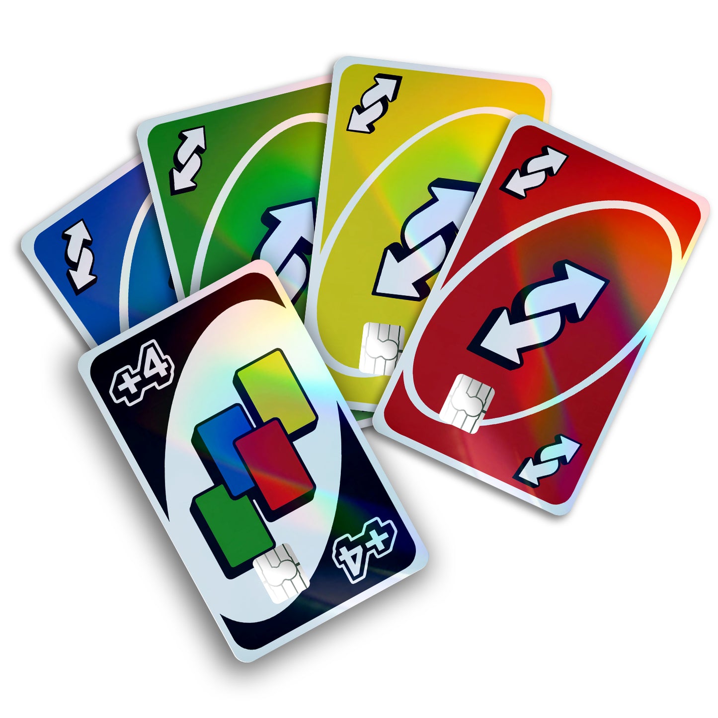 Uno Playing Cards Holographic Bundle Credit Card & Debit Card Skin
