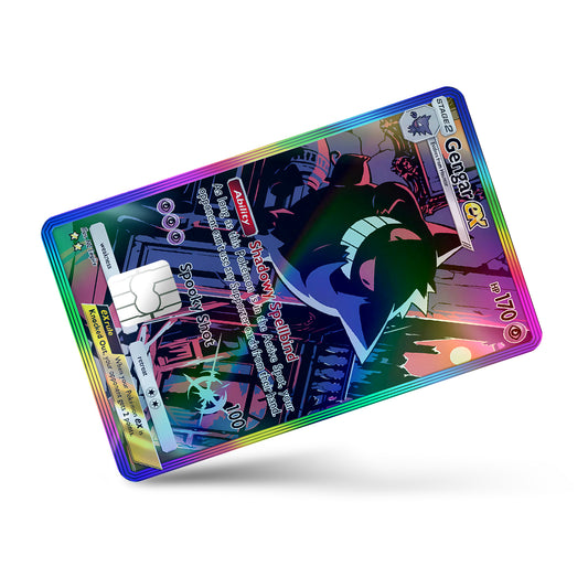 Pokemon Gengar Forms Holographic Bundle Credit Card & Debit Card Skin