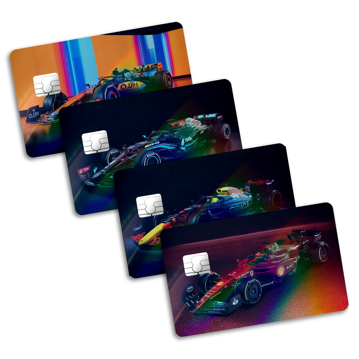 Formula One Cars Holographic Bundle Credit Card & Debit Card Skin