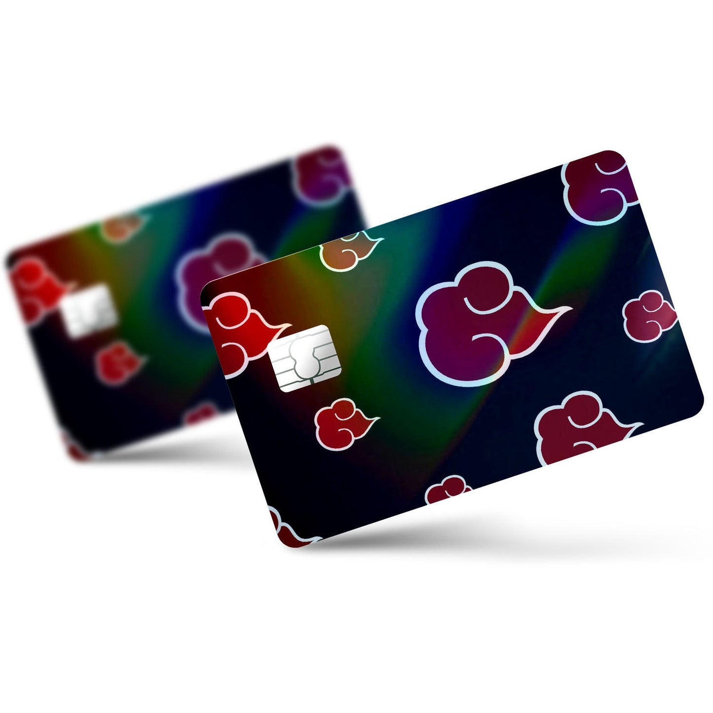 Flex Designs Holographic Credit Card Akatsuki Pattern Full Skins - Anime Naruto Holographic Credit Card & Debit Card Skin