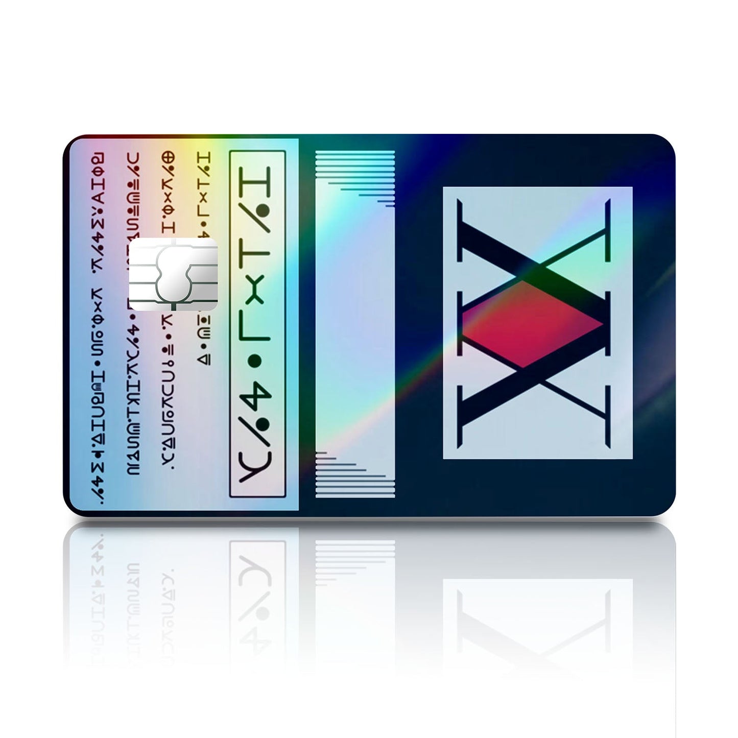 Flex Designs Holographic Credit Card Hunter x Hunter Licence Card Full Skins - Anime Hunter x Hunter Holographic Credit Card & Debit Card Skin
