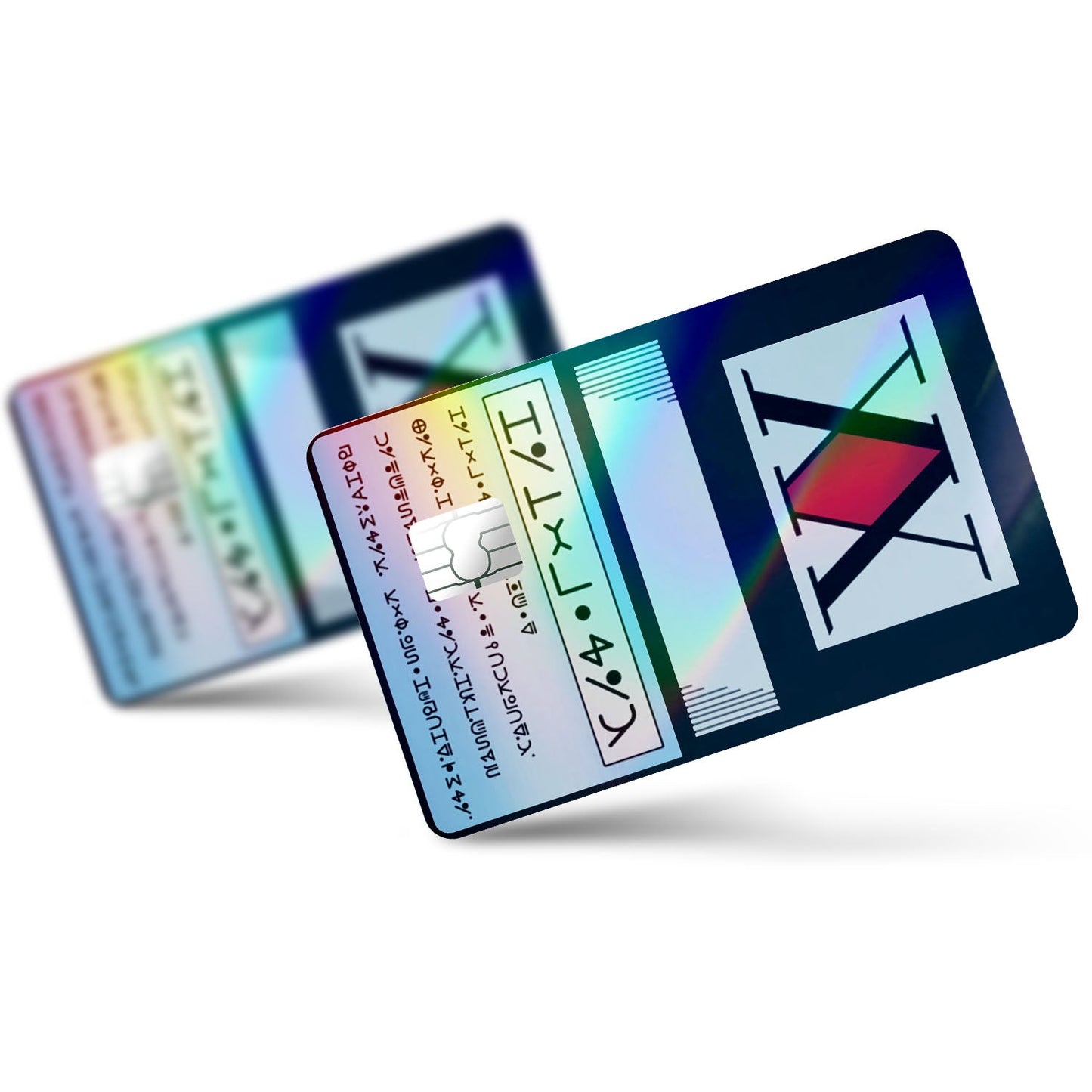 Flex Designs Holographic Credit Card Hunter x Hunter Licence Card Full Skins - Anime Hunter x Hunter Holographic Credit Card & Debit Card Skin