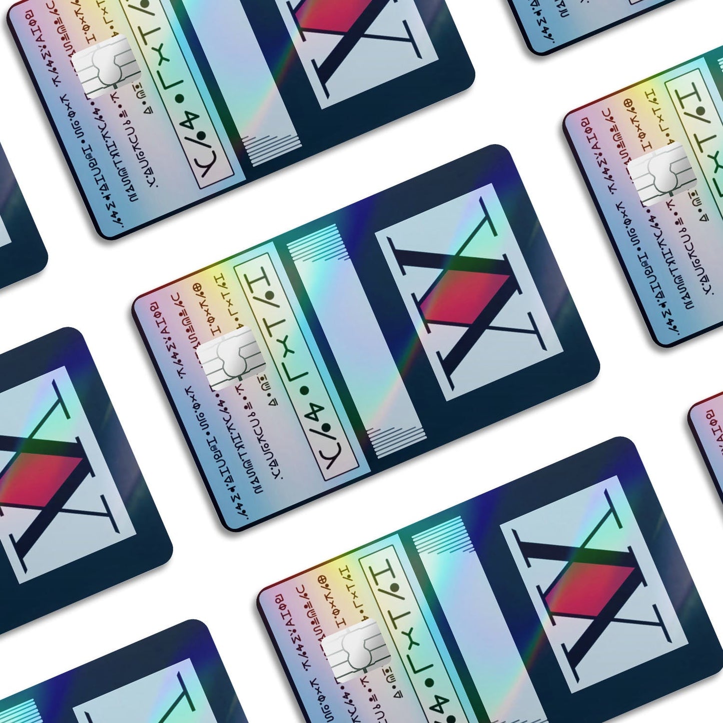 Flex Designs Holographic Credit Card Hunter x Hunter Licence Card Window Skins - Anime Hunter x Hunter Holographic Credit Card & Debit Card Skin