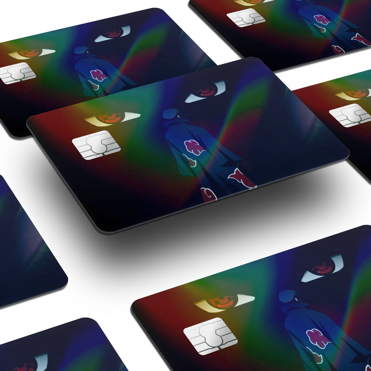 Flex Designs Holographic Credit Card Itachi Tsukuyomi Window Skins - Anime Naruto Holographic Credit Card & Debit Card Skin