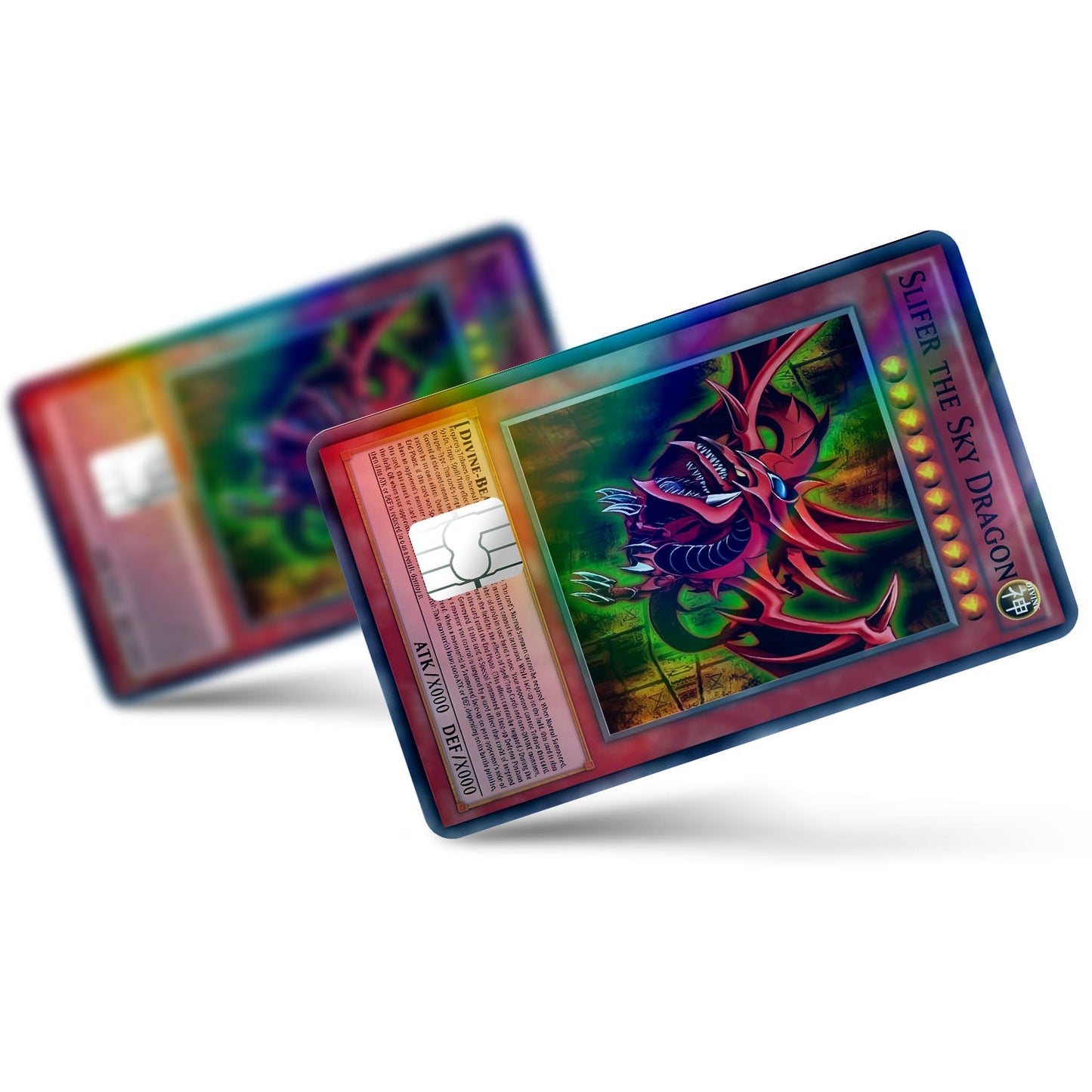 Flex Designs Holographic Credit Card Yugioh Slifer the Sky Dragon Full Skins - Anime Yu-Gi-Oh Holographic Credit Card & Debit Card Skin