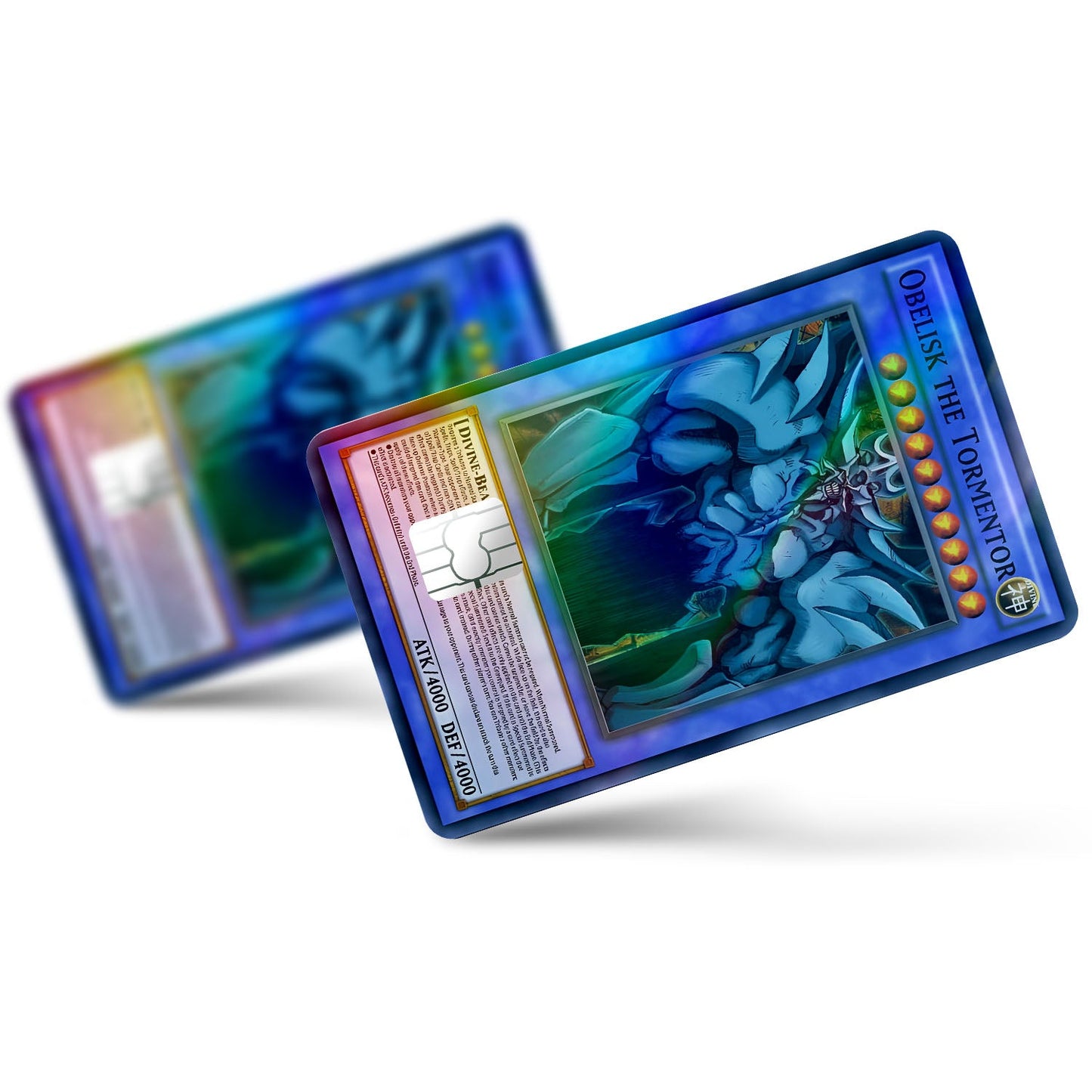 Flex Designs Holographic Credit Card Yugioh Obelisk the Tormentor Full Skins - Anime Yu-Gi-Oh Holographic Credit Card & Debit Card Skin