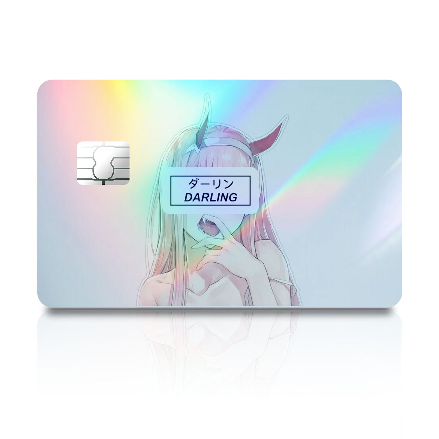 Flex Designs Holographic Credit Card Zero Two Full Skins - Anime Darling in the Franxx Holographic Credit Card & Debit Card Skin