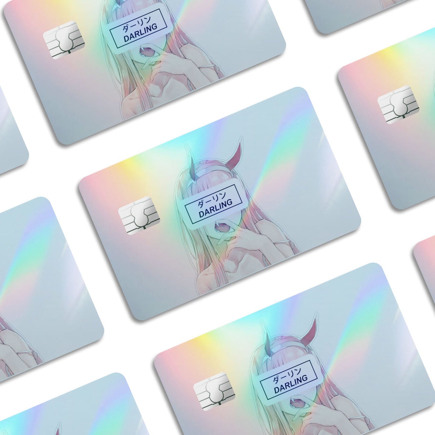 Flex Designs Holographic Credit Card Zero Two Window Skins - Anime Darling in the Franxx Holographic Credit Card & Debit Card Skin